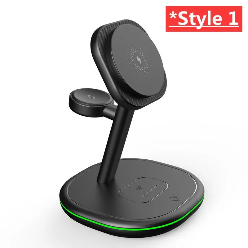 3 In 1 Magnetic Wireless Charger Stand For Magsafe iPhone 16 15 14 13 Pro Max Apple Watch 9 8 AirPods Pro Fast Charging Station - Total Finds Co LLC