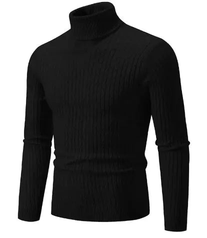 Men's Turtleneck Knitted Sweater - Total Finds Co LLC