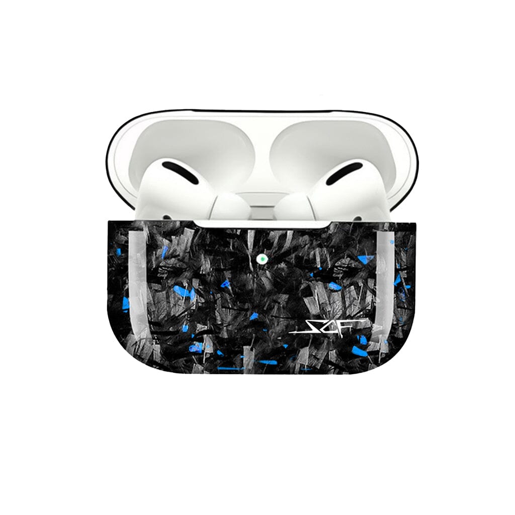 Apple AirPods | Blue Flake Real Forged Carbon Fiber Case - Total Finds Co LLC