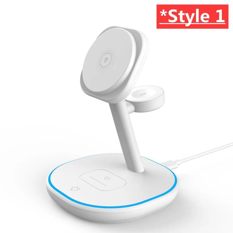 3 In 1 Magnetic Wireless Charger Stand For Magsafe iPhone 16 15 14 13 Pro Max Apple Watch 9 8 AirPods Pro Fast Charging Station - Total Finds Co LLC