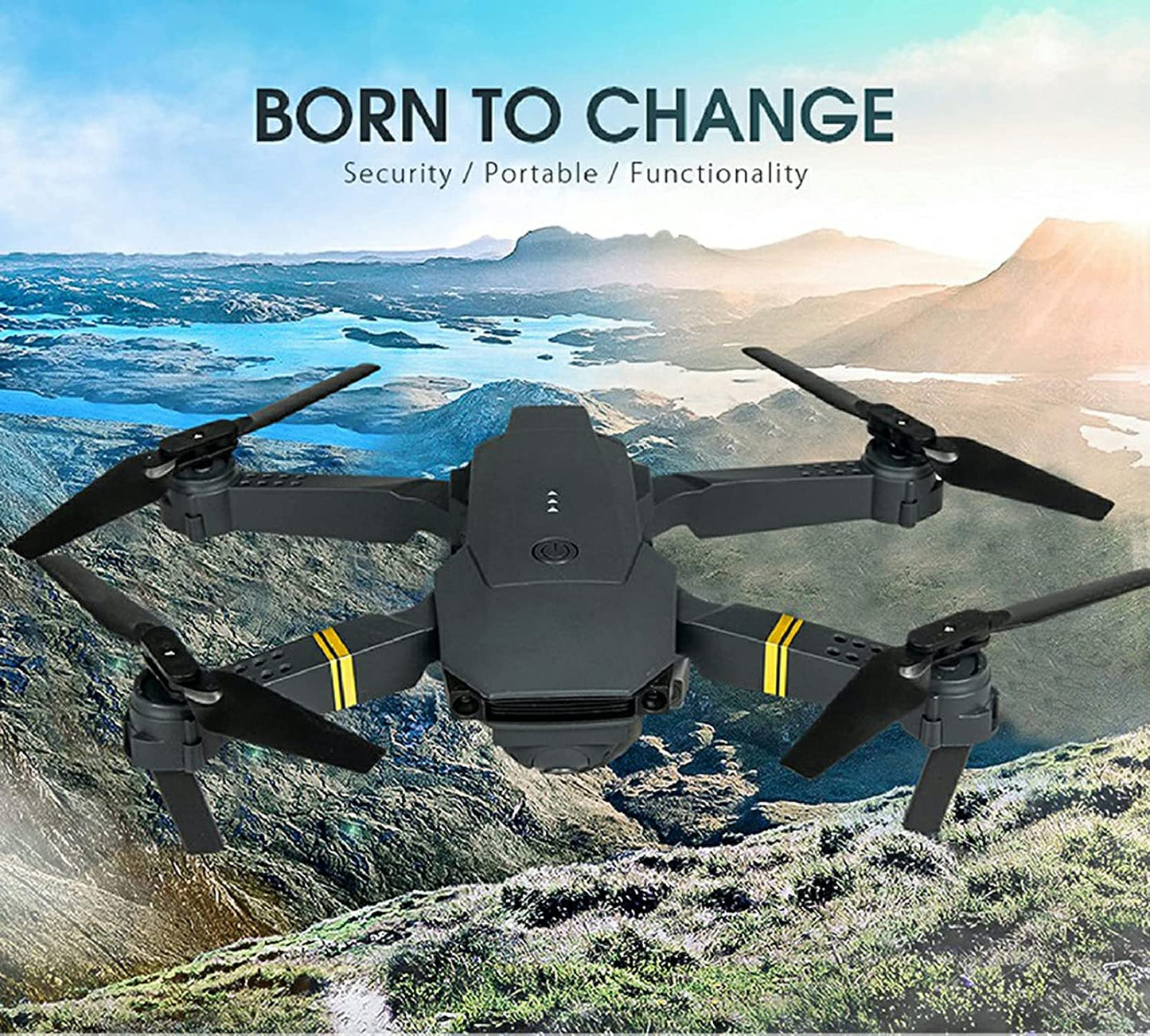4K HD Dual Camera RC FPV WiFi Portable Wide Angle Foldable Quadcopter Drone - Total Finds Co LLC