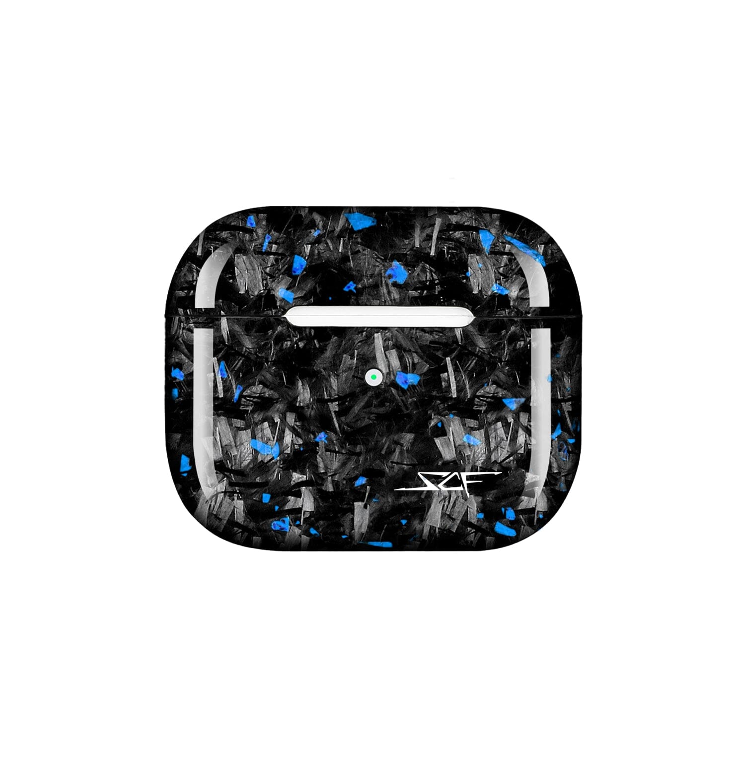 Apple AirPods | Blue Flake Real Forged Carbon Fiber Case - Total Finds Co LLC