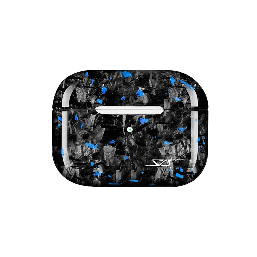 Apple AirPods | Blue Flake Real Forged Carbon Fiber Case - Total Finds Co LLC