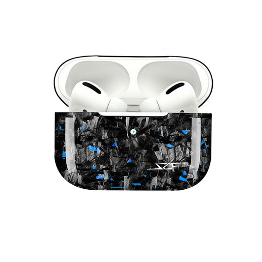 Apple AirPods | Blue Flake Real Forged Carbon Fiber Case - Total Finds Co LLC