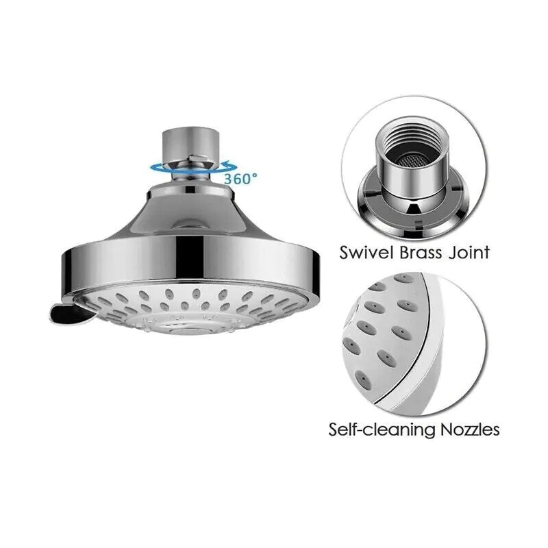 Shower Heads Handheld Spray High Pressure Adjustable Showerhead Top Spray Bath - Total Finds Co LLC