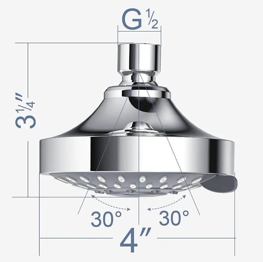 Shower Heads Handheld Spray High Pressure Adjustable Showerhead Top Spray Bath - Total Finds Co LLC