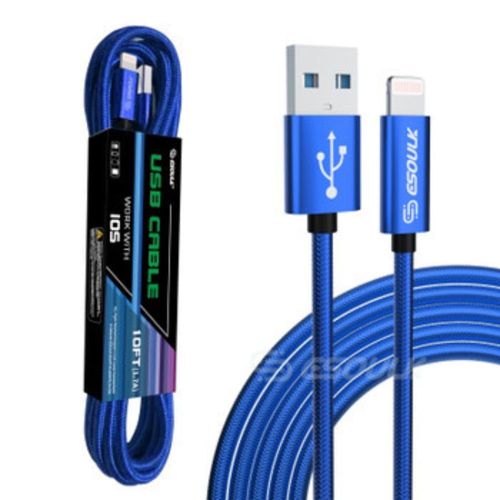 10FT USB Cable For IPhone XS/XR/XS MAX 1.7A - Total Finds Co LLC