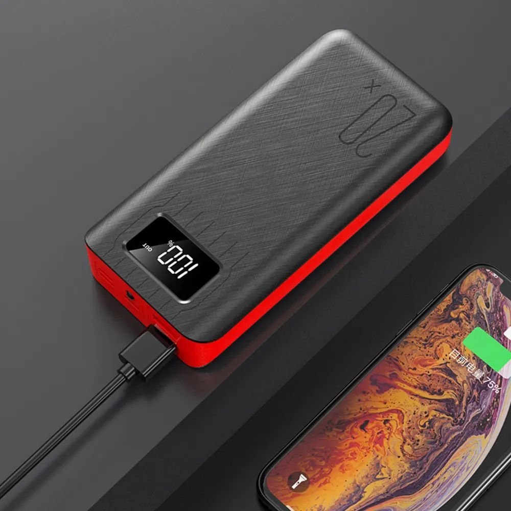 20000mAh External Battery Power Bank Dual USB With LED Flashlight - Total Finds Co LLC