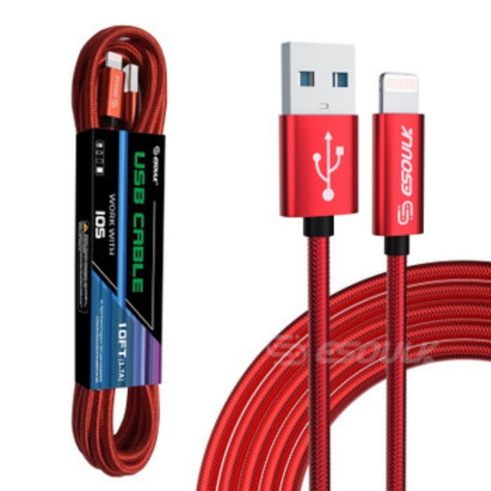 10FT USB Cable For IPhone XS/XR/XS MAX 1.7A - Total Finds Co LLC