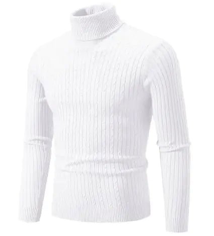 Men's Turtleneck Knitted Sweater - Total Finds Co LLC